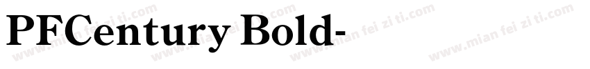PFCentury Bold字体转换